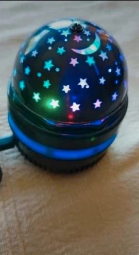 Lâmpada multicolor rotativa