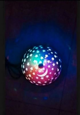 Lâmpada multicolor rotativa