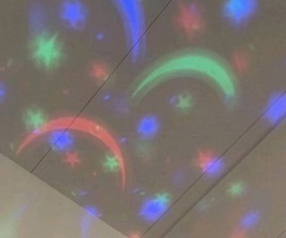 Lâmpada multicolor rotativa