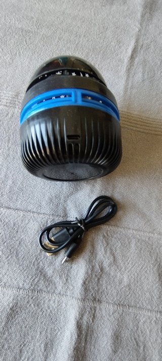 Lâmpada multicolor rotativa