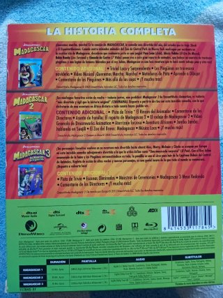 Madagascar Completa Blu-ray Español