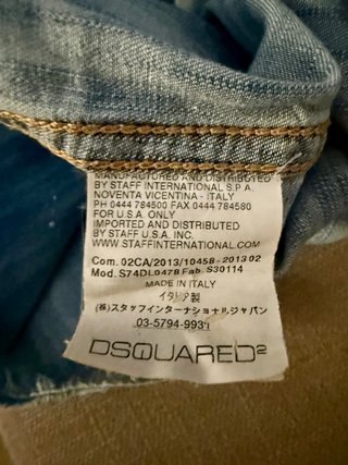 Camisa vaquera Dsquared2