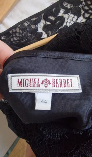 Vestito Pizzo Miguel Berbel Nero