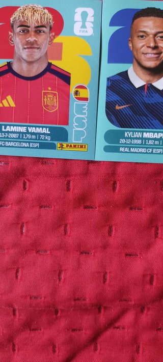 Yamal + Mbappé Mondiali 2026 Panini