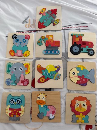 Puzzles de madera infantiles