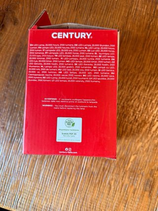 Lampadina LED Century Harmony E27 20W