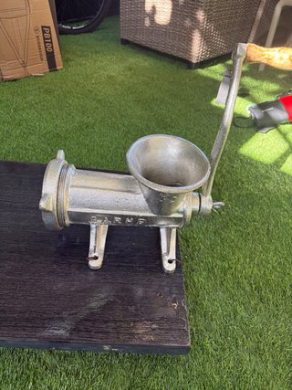 Picadora de carne manual de aluminio