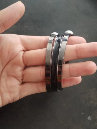 Pulseras Mango Perlas Negras