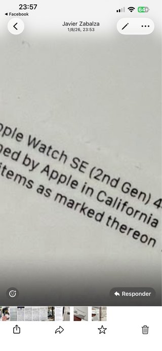 Apple Watch SE (2ª gen) GPS 44mm Gris Espacial
