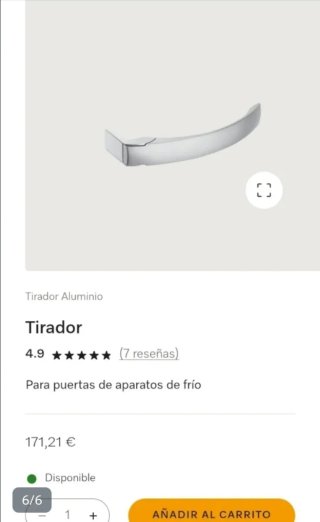 Tirador Frigorífico Nevera Miele