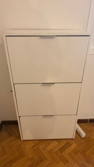 Zapatero blanco 3 baldas