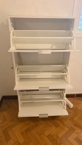 Zapatero blanco 3 baldas