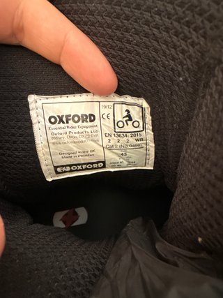 Botas de Moto Oxford Negras