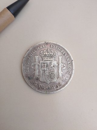 Moneda 5 Pesetas Amadeo I 1871
