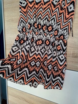 Mono estampado étnico naranja