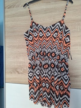 Mono estampado étnico naranja