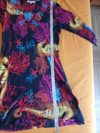 Antica Sartoria Positano Vestito Ricamato coralli