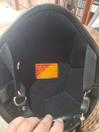 Casco Moto Cuero Negro Estilo Retro