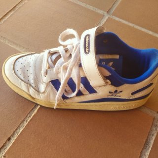 Zapatillas Adidas Mujer Blancas y Azules