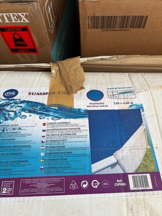 Gre CVP800 - Cubierta Piscina Ovalada 810x470cm