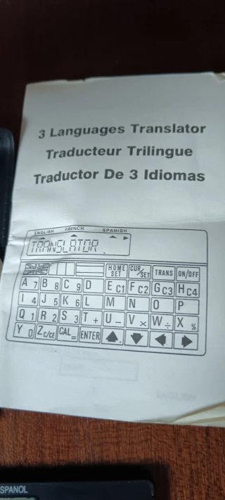 Traductor 3 idiomas Compra Maestra Vintage