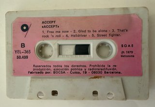 Casete Accept Accept Heavy Metal