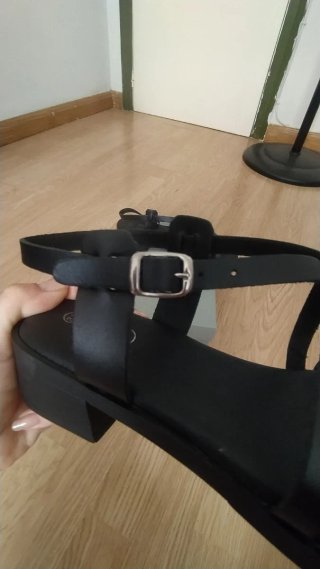 Sandalias negras mujer 37