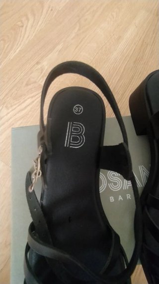 Sandalias negras mujer 37