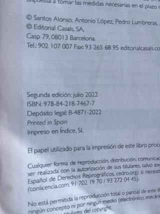 Lengua castellana y literatura 1, Le Bachillerato
