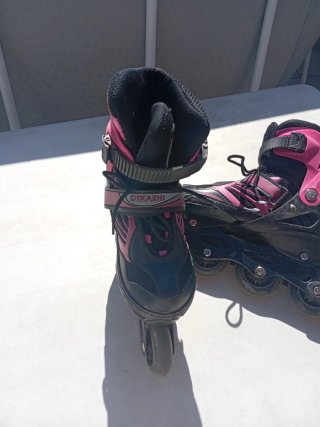 Patines en línea rosas para niña