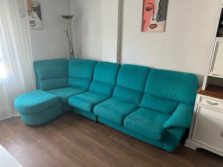 Sofá modular verde azulado 2.90m