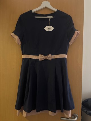Vestido Kling azul y rosa talla S