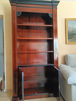 Libreria classica in legno massello 230 cm