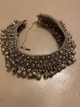 Collar Étnico Afgano Tribal Plata