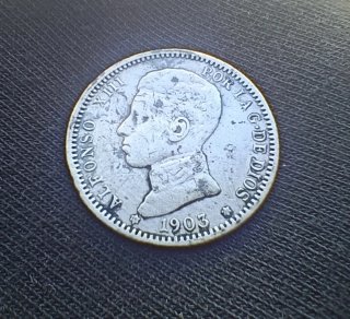 Una peseta Alfonso XIII 1903