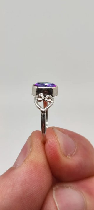 Anillo de Plata y Topacio Místico.