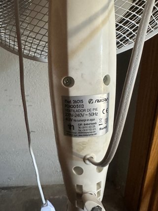 Ventilador RAYDAN Home Blanco