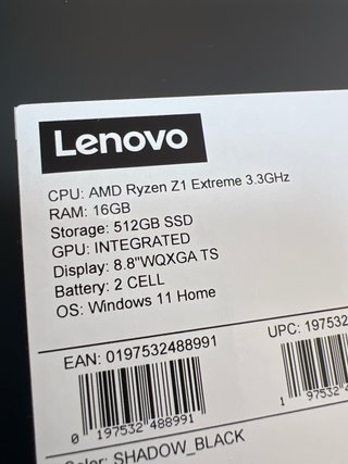 Lenovo Legion Go 16GB RAM