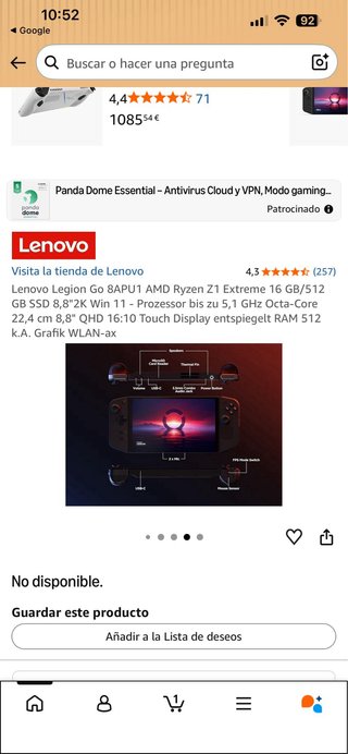 Lenovo Legion Go 16GB RAM