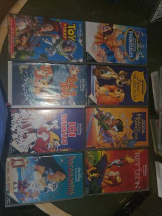 Lote 6 Películas VHS Disney Clásicos