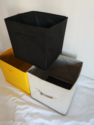 Cajas de tela para almacenaje (3 uds)
