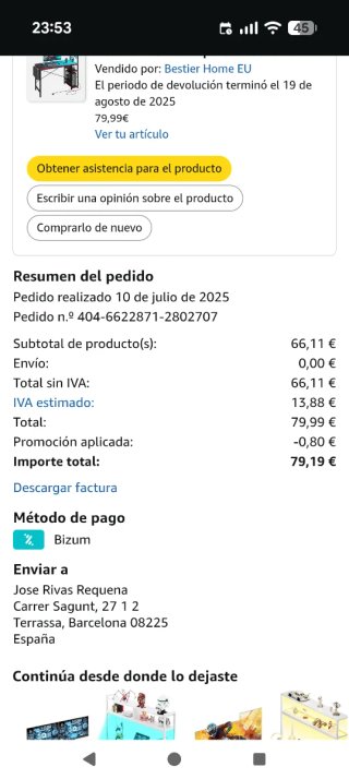 Escritorio Gaming LED RGB Negro/Rojo