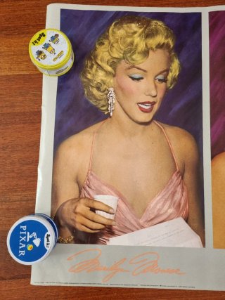 Póster Marilyn "Five  Marylins" de 1987 66x188cms