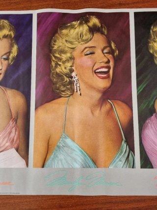Póster Marilyn "Five  Marylins" de 1987 66x188cms
