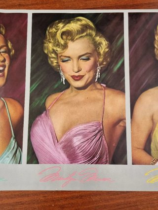 Póster Marilyn "Five  Marylins" de 1987 66x188cms