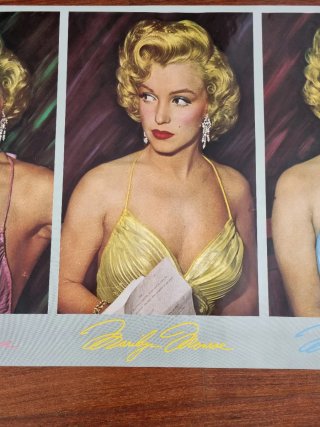 Póster Marilyn "Five  Marylins" de 1987 66x188cms