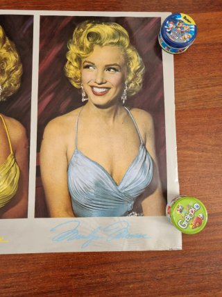 Póster Marilyn "Five  Marylins" de 1987 66x188cms