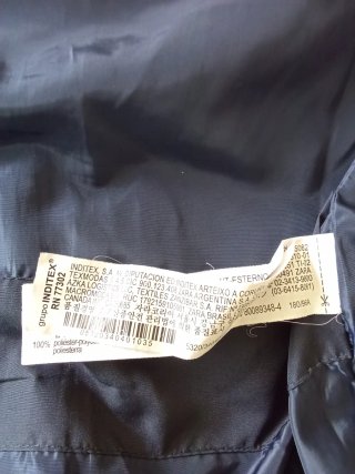Chaleco Zara Hombre Azul Marino