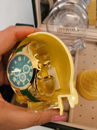 Orologio donna Ottaviani oro e verde