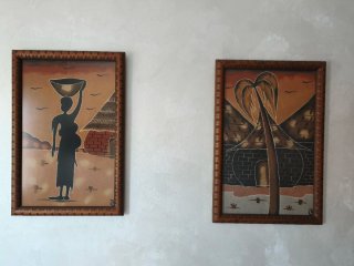 Cuadros africanos de arena